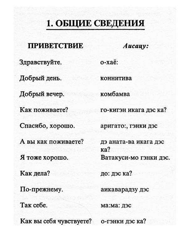 Приветствия в японском языке. японский этикет.