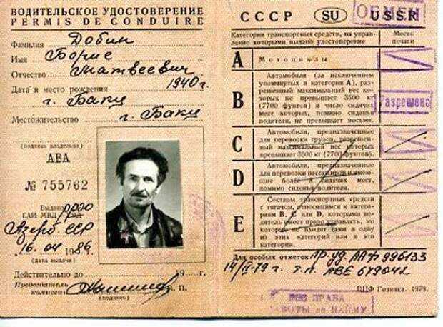 Действительны ли водительские права ссср в россии