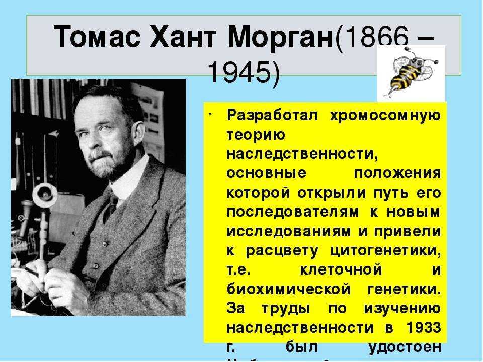 Томас хант морган: жизнь и наука легендарного генетика