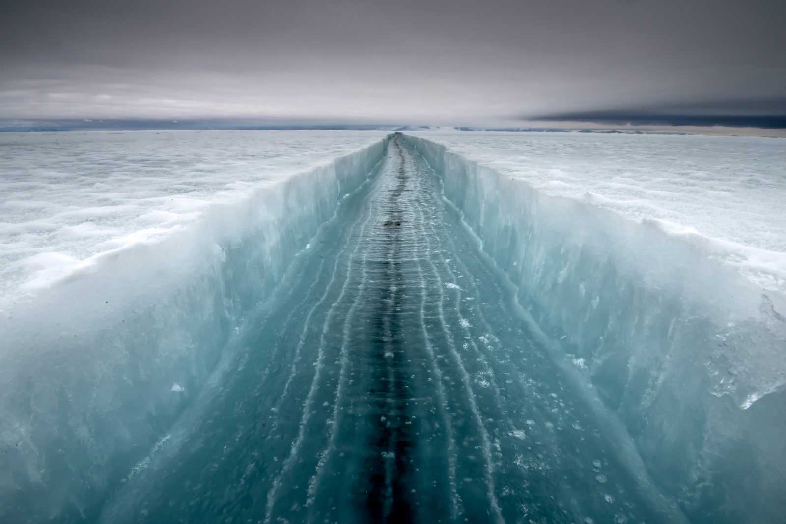 Как замерзает соленое море