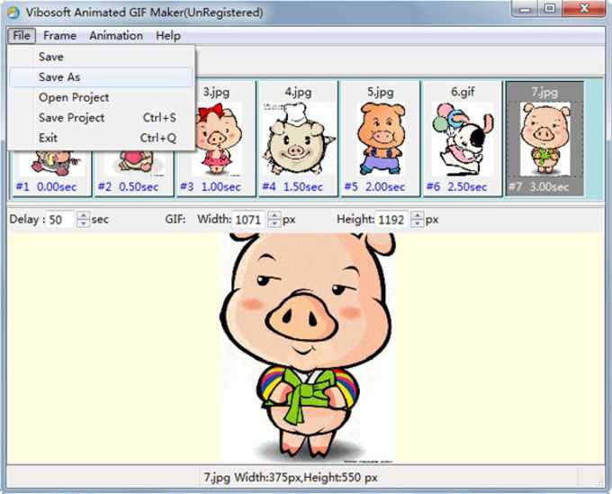 Animated gif maker