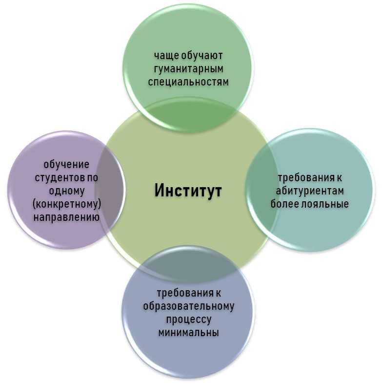 Чем вуз отличается от университета