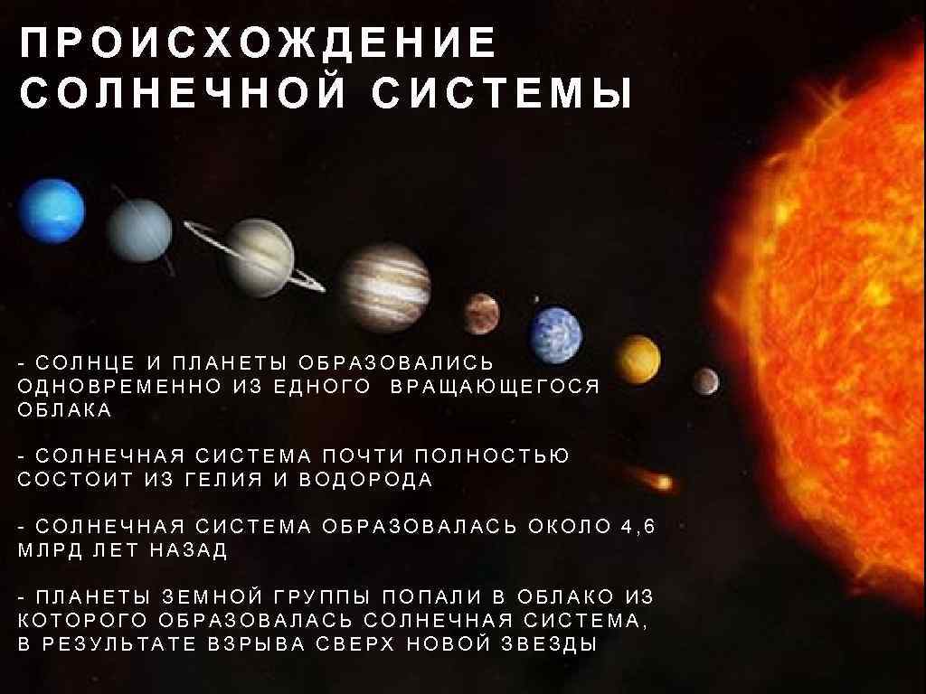 Состав и масштабы солнечной системы