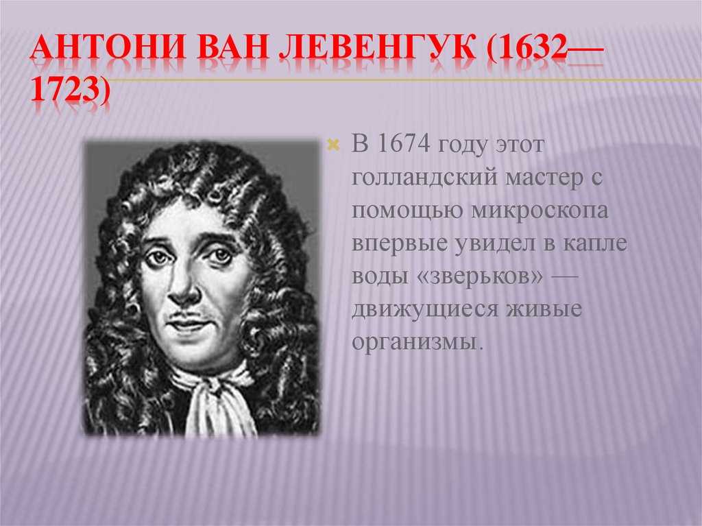 Микроскоп левенгука